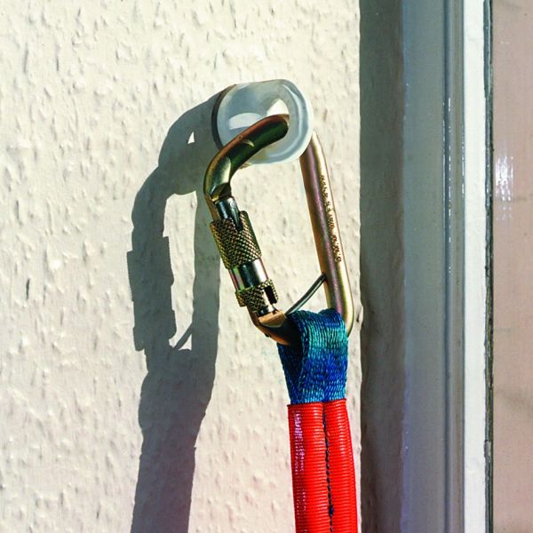 Eyebolt Anchor - To be bolted or welded to structure - 1/2 in. x 1-3/8 in. mounting bolt - Built-in tie-off point  - Zinc plated steel - 3M PROTECTA AN112A image 1