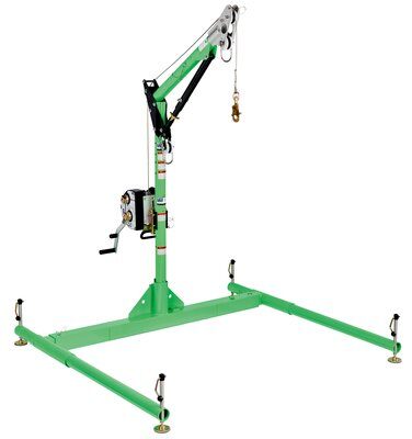 3-Piece Davit Base, Width adjusts from 37 - 64 in. -  Compatible w/ 27.5 in. max offset davit mast - Foot level height adjustment - 3M DBI-SALA 8518005 image 3
