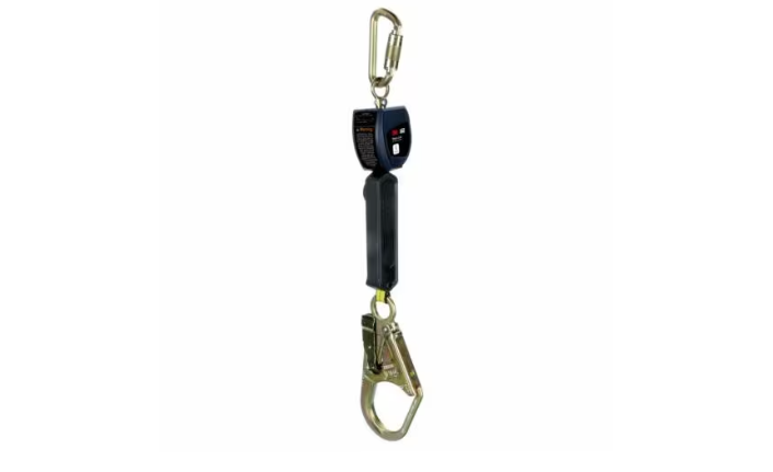 3100522 Nano-Lok Personal Self Retracting Lifeline with Anchor Hook, Web Steel Rebar Hook, 6 ft., Class 1, ANSI - 3M DBI-SALA image 0