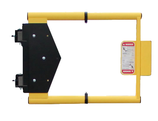 Adjustable Safety Gate - Self-closing fall protection swing gate - Fits openings from 18 in. to 36 in. - Easy installation in minutes  - Meets OSHA, CE and ANSI guardrail standards - PS DOORS EdgeHalt ASG-1836 image 0