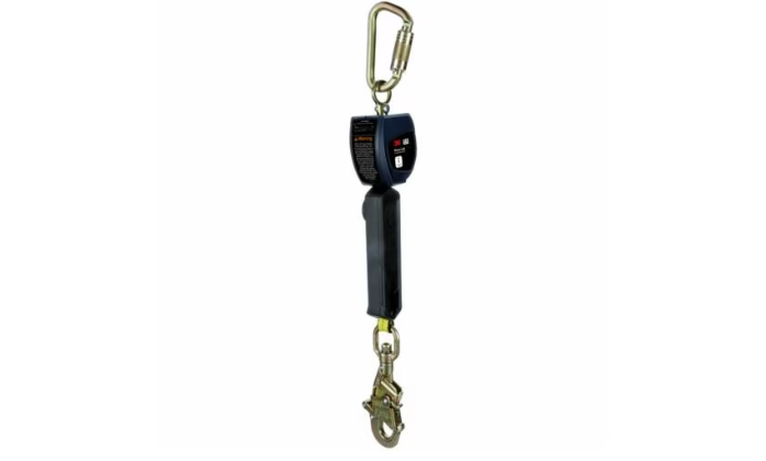 3100521 Nano-Lok Personal Self-Retracting Lifeline with Anchor Hook, Web Steel Swivel Snap, 6 ft., Class 1, ANSI - 3M DBI-SALA image 0