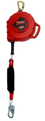 3590546 - Protecta Leading Edge (SRL) Self Retracting Lifeline - 50 ft. (15.2m) - For leading edges - Galvanized steel lifeline w/ steel snap hook - Shock absorber - Anchorage carabiner image 0