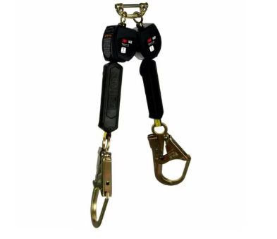 3100551 Nano-Lok Personal Twin-Leg Self Retracting Lifeline, Web Steel Rebar Hook, 6 ft., Class 1, ANSI - 3M DBI-SALA image 0