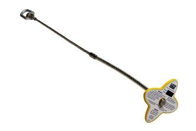 Drop-thru Anchor - For concrete or steel ceilings & decking - Installs into 1-1/2 in. to 1-3/4 in. diameter holes with 4 in. minimum thickness - 360-degree rotating D-ring - Shielded cable - 3M DBI-SALA image 0