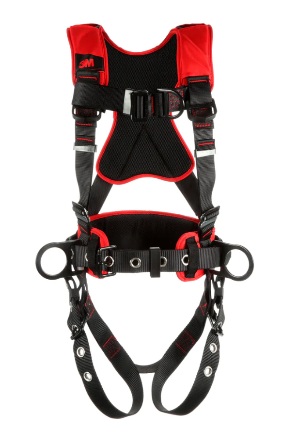 Cross Over Style Positioning/Climbing Harness with Back/Front/Side D-R - All Sizes