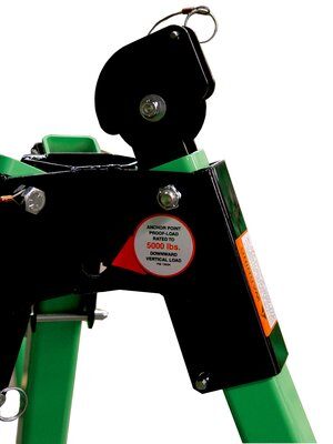 UCT-300 Tripod Top Pulley Assembly - Mounted on top of the head - For routing winch/SRL lifeline - Accommodates lifelines up to 1/4 in. (6.3 mm) diameter - 3M DBI-SALA 8512293 image 0