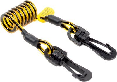 1500059 - Hook2Loop - Coil tool tether - 2 lb. (0.9 kg) capacity - 1.75 up to 24 inches - Composite Clip ends - 10 Pack - 3M DBI-SALA image 0