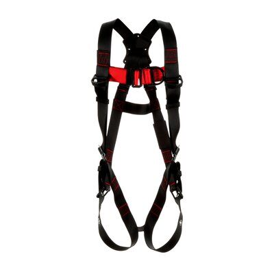 PROTECTA Vest-Style Climbing Harness - Front & back D-ring - Tongue-buckle leg straps - Pass-thru chest connection image 0
