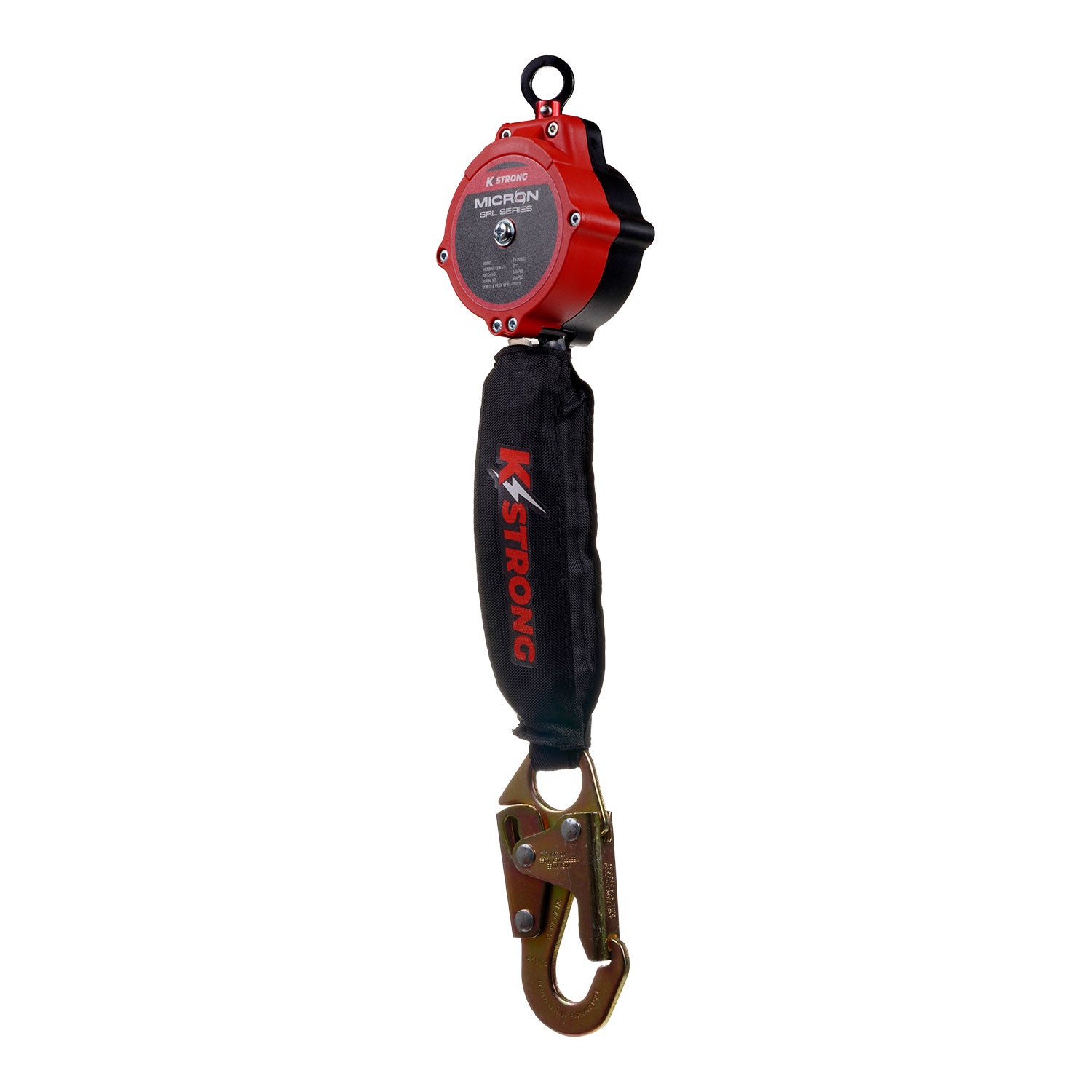 6 ft. Micron SRL with Snap Hook (ANSI) - Dyneema Webbing with Energy Absorber - Harness Connector Included - KStrong image 3