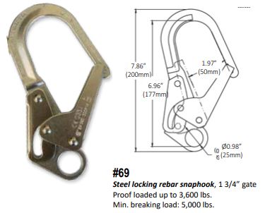 470A Wire Rope Shock Absorbing Lanyard - French Creek Fall Safety - 69 image