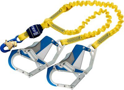 1246409 - EZ-Stop Lanyard, 6 ft. Twin Leg - Connections: Snap Hook / Comfort Grip Hooks image 0