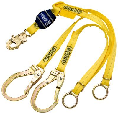 1246072 - EZ-Stop Lanyard, 6 ft. Twin Leg, Adjustable D-rings - Connections: Snap Hook / Snap hooks image 0