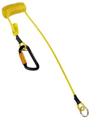 1500065 - Hook2Quick - Ring Coil tool tether - 2 lb. (0.9 kg) capacity - 3 up to 62 inches - Self-locking aluminum carabiner - 3M DBI-SALA image 0