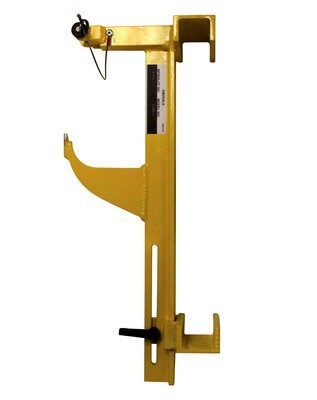 Rollgliss R550 Ladder Rung Bracket - Attaches R550 rescue device to ladder rungs - Incremental adjustment handle - Simple detent-style mount - Powder coated steel - 3M DBI-SALA 3320014 image 0