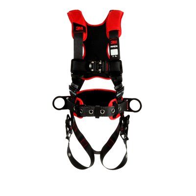 PROTECTA Construction-style Positioning Harness - Back & side d-rings - SRL adapter - Back/hip Padding - Tongue-buckle leg straps image 0
