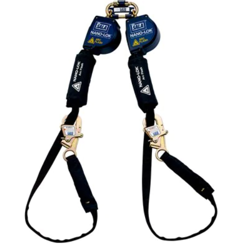 3101565 - 3M DBI-SALA 11' Nano-Lok Arc Flash Tie-Back Twin-Leg Quick Connect Self Retracting Lifeline image 0