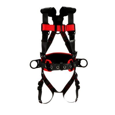 PROTECTA Construction-style Positioning Harness - Back & Side D-rings - Pass-thru leg straps - Shoulder/Hip Padding image 0