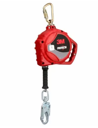 3590050 Protecta 3-Way Retrieval Self-Retracting Lifeline, Galvanized Cable, Steel Swivel Snap Hook, 50ft., Class 1, ANSI - 3M image 0