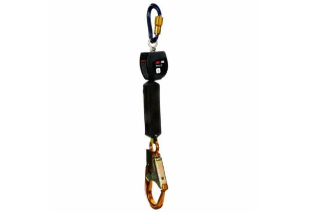 3100529 Nano-Lok Personal Self Retracting Lifeline with Anchor Hook, Web Aluminum Rebar Hook, 6 ft., Class 1, ANSI - 3M DBI-SALA image 0