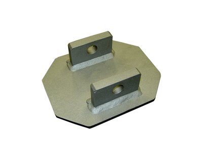 Uni-anchor for fall arrest post - Welds to steel floors - Bare steel finish - Permanent installation - 3M DBI-SALA 8510816 image 0