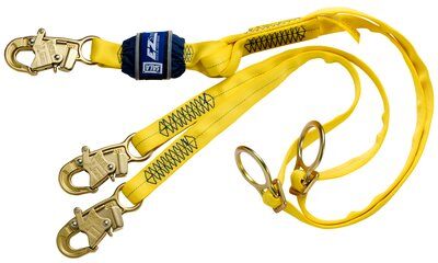1246070 - EZ-Stop Lanyard, 6 ft. Twin Leg, Adjustable D-rings - Connections: Snap Hook / Snap Hooks image 0