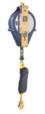 3504422 - Ultra-Lok edge (SRL) Self Retracting Lifeline - 15 ft. (4.5m) - Steel lifeline w/ steel snap hook - Single leg - For horizontal use / leading edge - Anchorage loop for mounting image 0