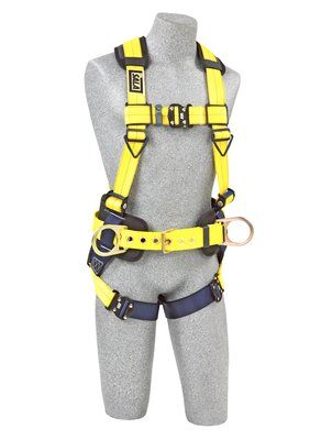 Delta Construction Style Positioning Harness - Back & Side D-rings - Belt w/ pad - Shoulder pads - Quick-connect buckles image 0