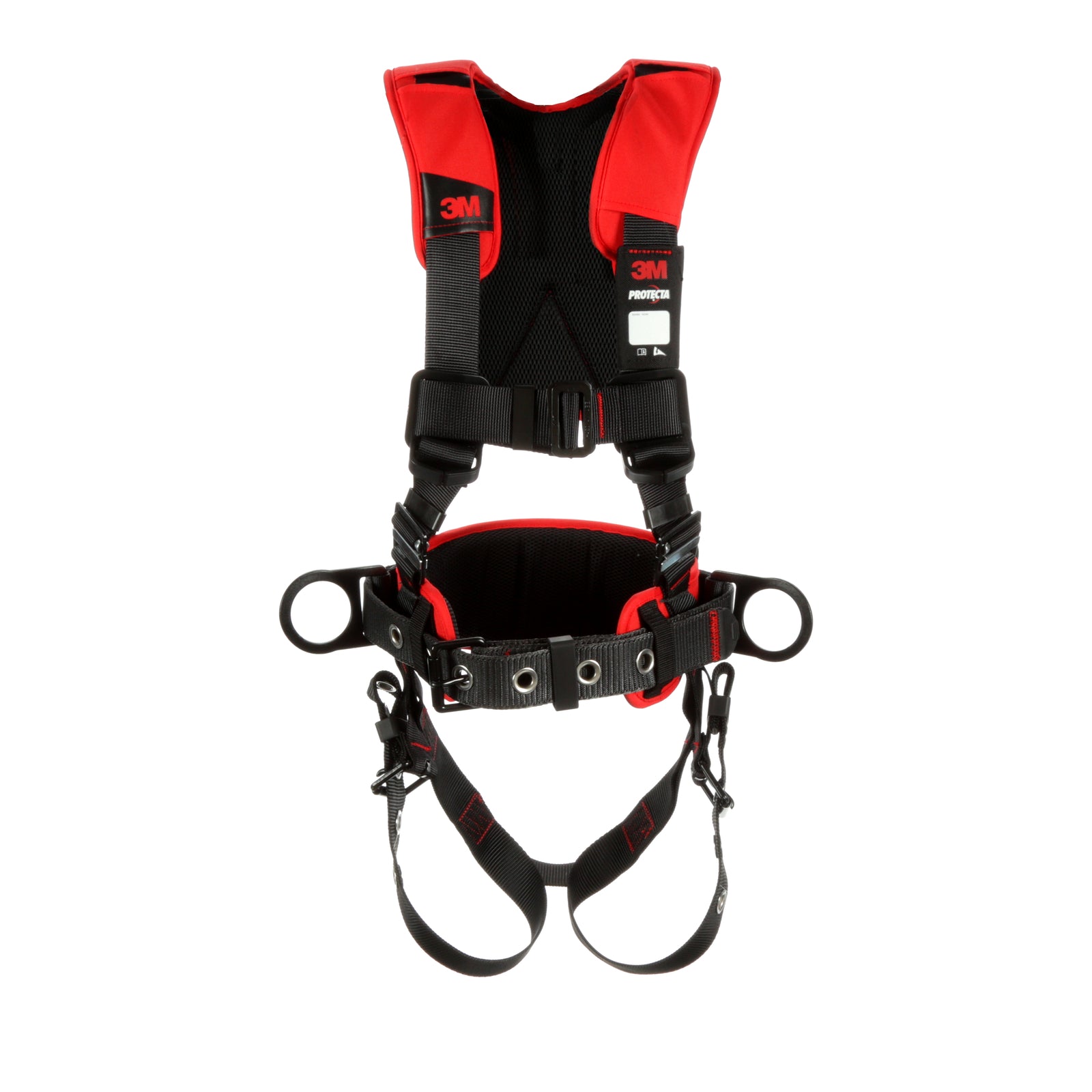 PROTECTA Construction-style Positioning Harness - Back & side d-rings - SRL adapter - Tongue-buckle leg straps - Tool Belt image 0