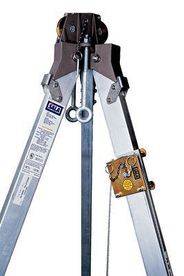 Tripod Leg Mount Pulley for confined space - Bolts to tripod leg - Routes winch/SRL lifeline (< 1/4 in. diameter ) - 3M DBI-SALA 8003238 image 0