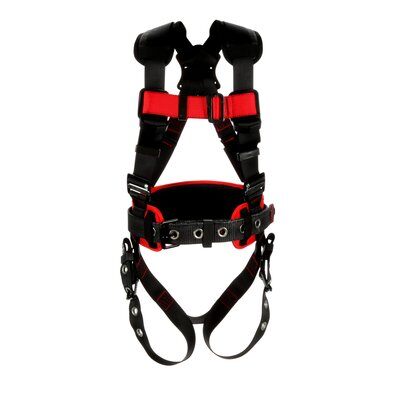 PROTECTA Comfort Construction-style Harness - Back D-ring - Tongue-buckle leg straps - Shoulder/hip padding image 0