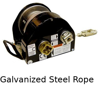 Electric/Manual Winch for confined spaces - ( 60 ft. to 190 ft. ) of 3/16" galvanized steel wire rope - Manual or electric operation - Triple-braking system - Quick-mount bracket - 3M DBI-SALA image 0