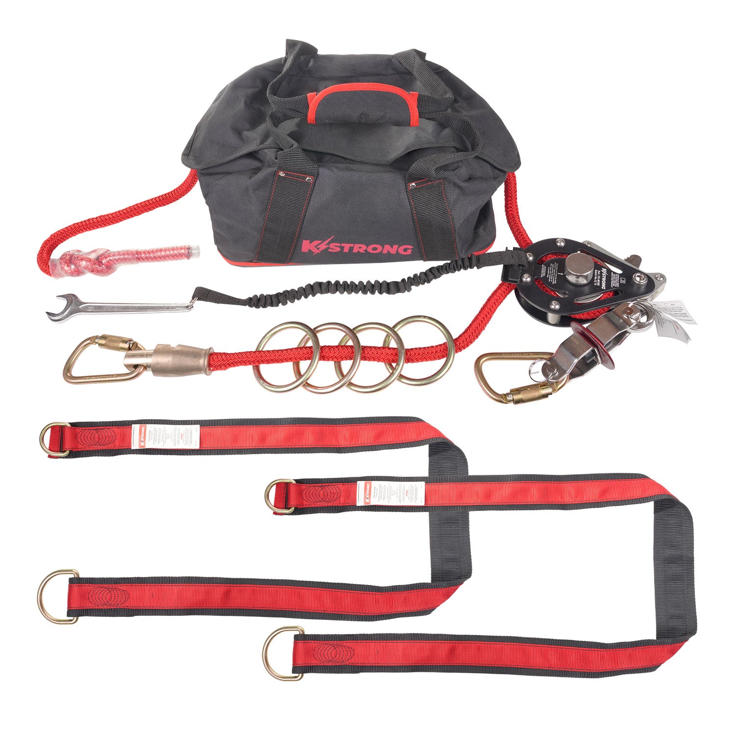 Wrangler Jr. 60 ft. Adjustable Horizontal Lifeline System - KStrong UFA40012 image 0