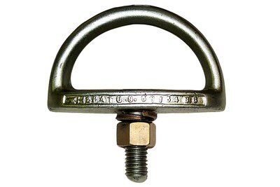 Eyebolt Anchor - To be bolted or welded to structure - 1/2 in. x 1-3/8 in. mounting bolt - Built-in tie-off point - Zinc plated steel - 3M PROTECTA AN112A image 0