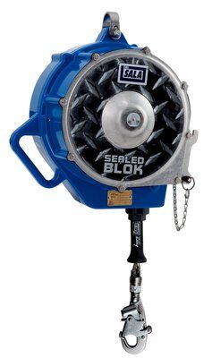 3400171 (formerly 3400987) - Sealed-Blok (SRL) Self Retracting Lifeline - 130 ft. (39m) - 3-way Retrieval Winch - Mounting Bracket - 4ft. Cable tie-off Adaptor - Stainless Steel Lifeline & Swiveling Snap Hook image 0