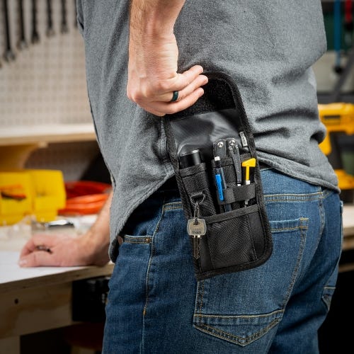 3M DBI-SALA 9504072 15-Pocket Tool And Equipment Pouch, Installs To Most Belts, Blue/Grey 3M™ DBI-SALA® Parts Pouch, Vinyl Yellow 1500122, Small, 1 EA | 3M