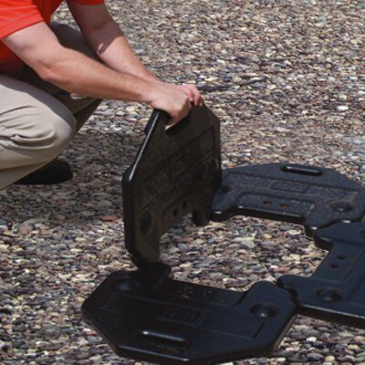Freestanding Roof Top Fall Arrest Anchor - Non-penetrating design - Built-in shock absorber - Sixteen 45 lbs. counterweights - Portable and reusable - 3M DBI-SALA 2100185 image 3