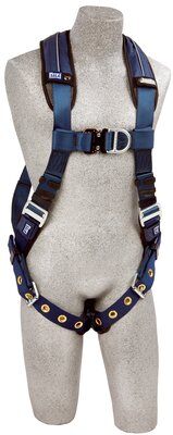 DBI-SALA 1110201 Exofit XP Harness with Back and Front D-Rings, Tongue Buckle Leg Straps SIZE: MEDIUM image 0