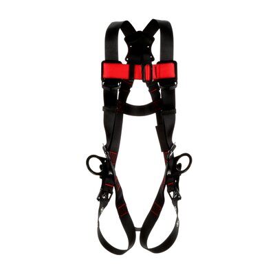 PROTECTA Vest-Style Positioning Harness - Back and side D-rings - Tongue-buckle leg straps - Pass-thru chest buckle image 0