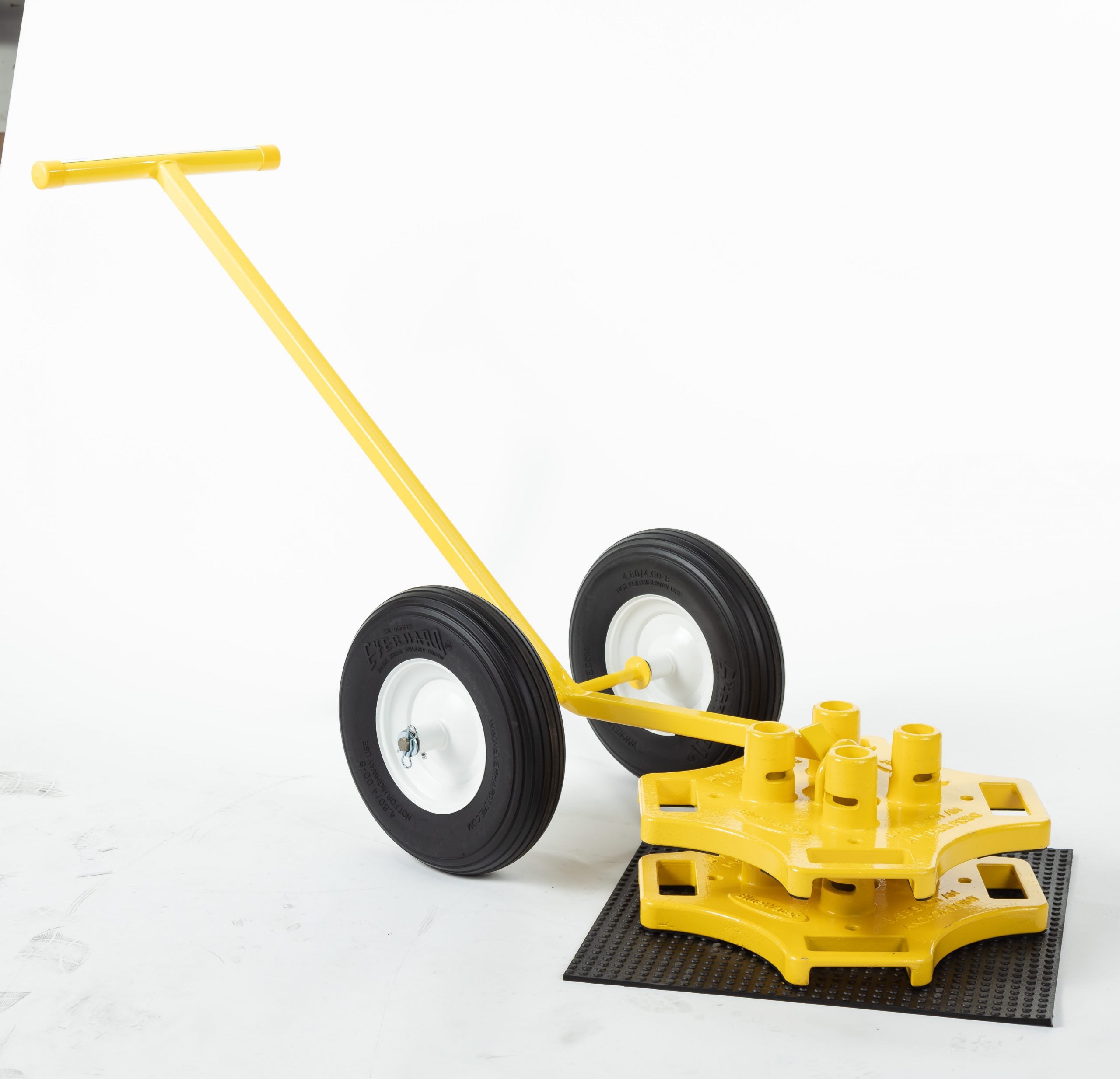 EZ Mover - Used for moving SR2K counterweight bases - Powder coat yellow - Square steel tubing - BluewaterMFG 500023 500019 image 1