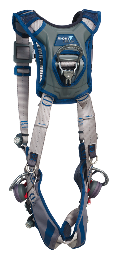 ExoFit STRATA Vest-Style Positioning Harness - Back and side D-rings - Mesh back pad - SRL adapter - Quick-connect
