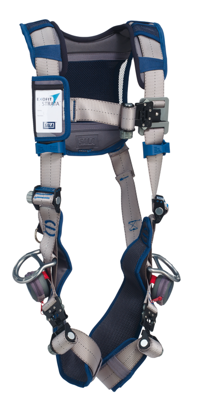 ExoFit STRATA Vest-Style Positioning Harness - Back and side D-rings - Mesh back pad - SRL adapter - Quick-connect