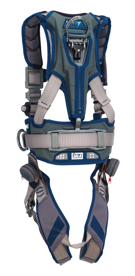 ExoFit STRATA Construction Style Positioning Harness - Back & side d-rings - Waist pad & belt - SRL Adapter