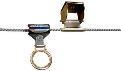 Permanent Multi-Span Horizontal Lifeline System - (20 ft. - 180 ft.) Cable Lifeline, Bracket, Tensioner, Energy Absorber image 0