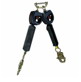 3100550 Nano-Lok Personal Twin-Leg Self Retracting Lifeline, Web Steel Snap Hook, 6 ft., Class 1, ANSI - 3M DBI-SALA image 0