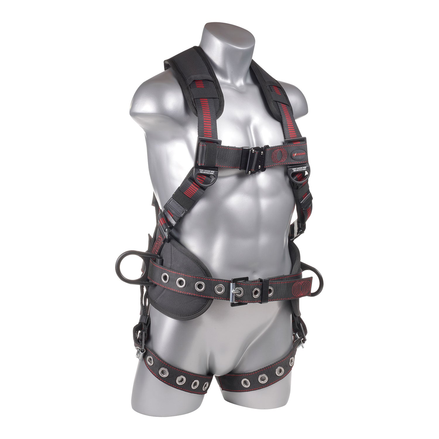 Kapture Epic 5-Point Full Body Harness, Padded, 3 D-Rings, QC Chest, TB Legs (ANSI) - KStrong image 1