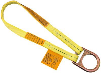 Scaffold Anchor - Fall arrest anchor for scaffolding or piping - Polyester web - Choker style anchor - High strength steel D-ring - 3M DBI-SALA 1201390 image 0