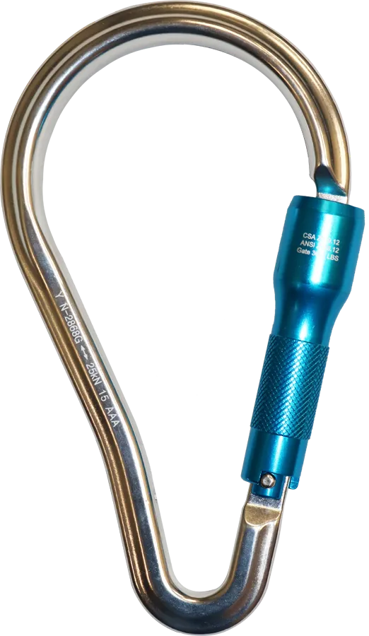 62A Aluminum Twist-Lock Carabiner - French Creek Fall Safety image 0