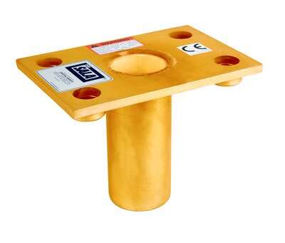 Flush Floor-mount Sleeve for offset davit mast - Bolt into pre-drilled concrete or steel floors - Flush mount design - For manhole &amp; confined space entry/retrieval - 3M DBI-SALA 8510316 image 0
