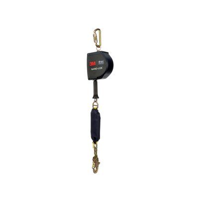 DBI-SALA Nano-Lok Extended Self-Retracting Lifeline - 15ft Galvanized Steel Cable - Minimum 6ft. fall clearance - Swiveling anchor point - 3M DBI-SALA 3500090 image 0
