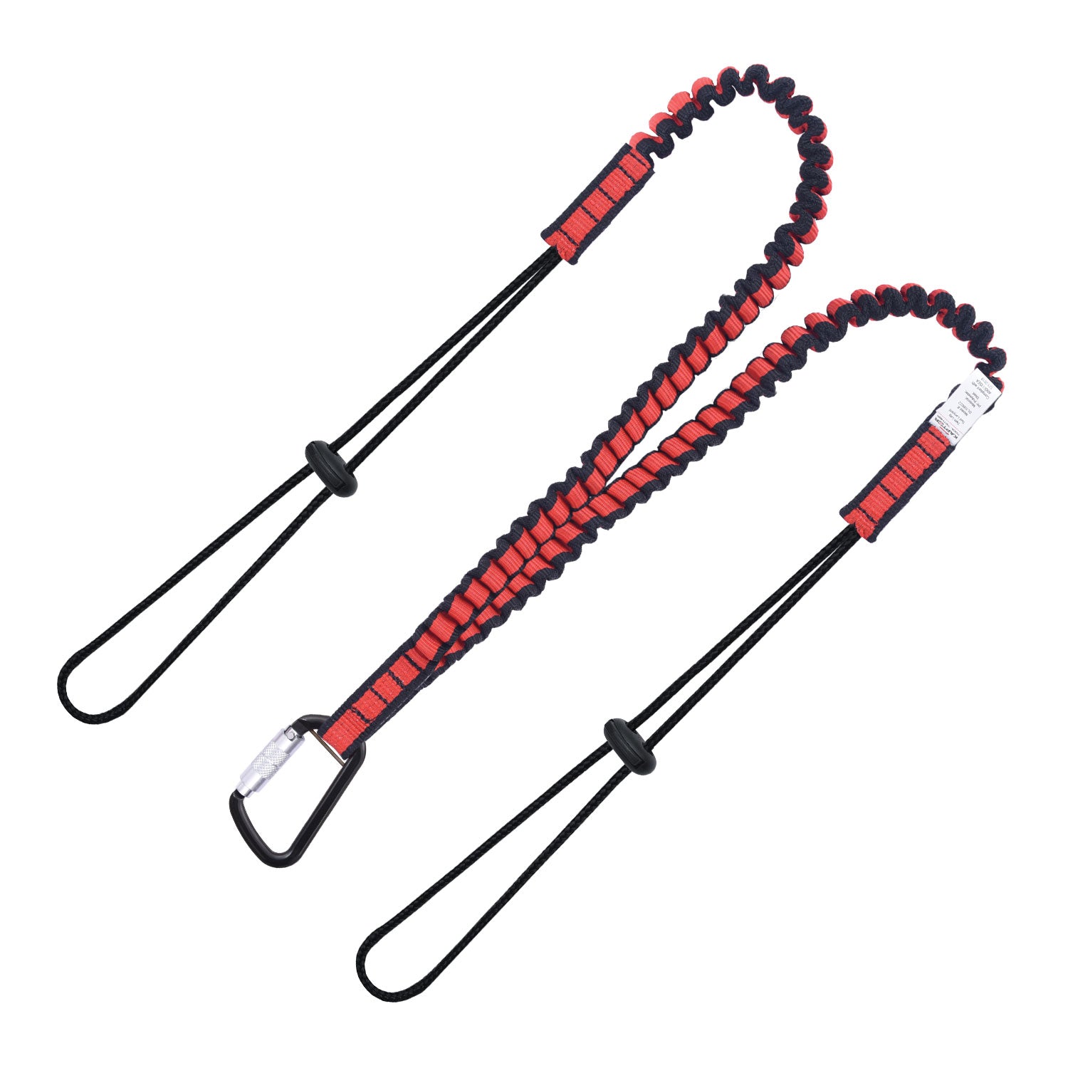 Kaptor Elasticated Dual Leg Tool Lanyard With Drawstring Cord And Carabiner - 22 lbs. ANSI - KStrong DL100022 image 0